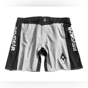 Revgear STEALTH HYBRID MMA SHORTS Black Gray Athletic Wrestling Size Small